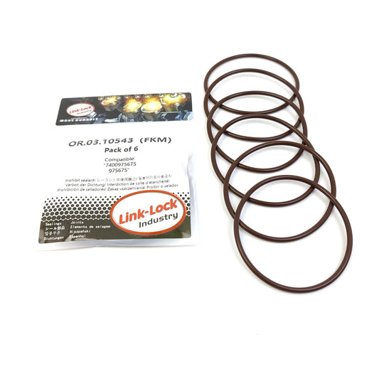 LINK-LOCK 6PCS OR.03.10543 FKM Viton 66×3 Sealing Universal O-Ring Kit 7400975675 975675 For VOLVO For RENAULT TRUCKS