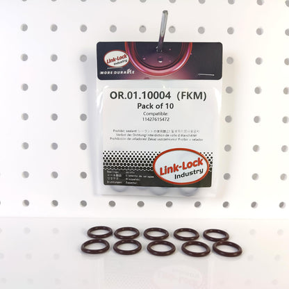 LINK-LOCK 10PCS FKMバイトンOR.01.10004 BMW N20 N26 B57用ターボチャージャーパイプラインOリング11427615472