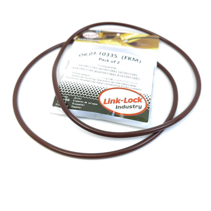 LINK-LOCK 2PCS OR.03.10335 FKM Viton Sealing O-Ring Kit of Cylinder Liner 5419971745 5419971845 5419971945 A5419971745 A5419971845 A5419971945 For MERCEDES-BENZ-OM541 OM542