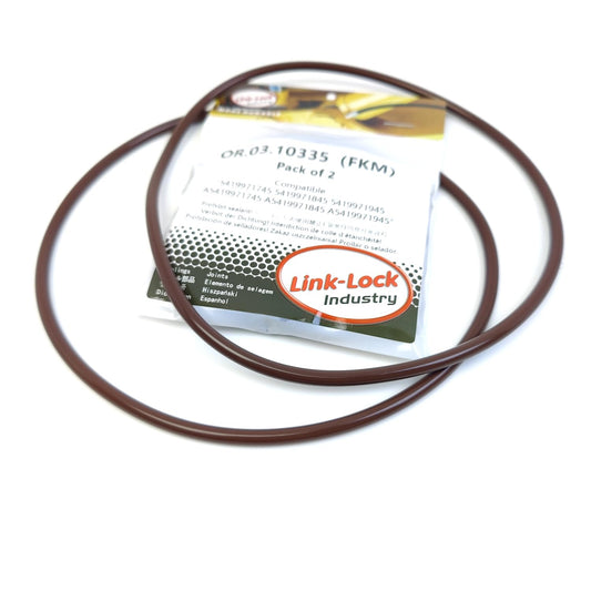 LINK-LOCK 2PCS OR.03.10335 FKM Viton Sealing O-Ring Kit of Cylinder Liner 5419971745 5419971845 5419971945 A5419971745 A5419971845 A5419971945 For MERCEDES-BENZ-OM541 OM542