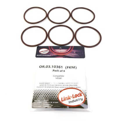 LINK-LOCK 6PCS OR.03.10361 FKM Viton Sealing O-Ring Kit of Water Tank Radiator Fan Bracket 145581 For CHENGLONG-L315 L375 For CHEVROLET-LST For COMMINS-ISL 4BT 6BT