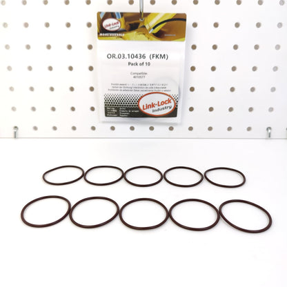 LINK-LOCK 10個 OR.03.10436 FKMバイトン 34×1.9 シール ユニバーサルOリングキット 4010577 CUMMINS用