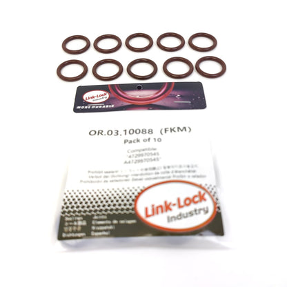 LINK-LOCK 10PCS OR.03.10088 FKM Viton Sealing O-Ring Kit Of Engine oil cooler 4729970545 A4729970545 For MERCEDES-BENZ-OM471 For SETRA