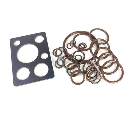 LINK-LOCK 27PCS FKM Viton OK.01.H0006S Engine coolant pipe / Water hose O-Ring Kit 11531435808 17127510952-AB  11531436408-AB for BMW M54 M52 E46 318I 320I 323I 325I 328I 330I