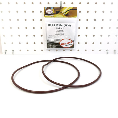 LINK-LOCK 2PCS OR.03.10324 FKM Viton Sealing O-Ring Kit of Cylinder Liner 51.96501-0534 51.96501-0738 200V96501-0534 For MAN-D2066 D2676