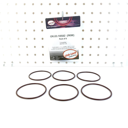 LINK-LOCK 6PCS OR.03.10582 FKMバイトン製シーリングOリングキット 真空ポンプ用 06D145117A アウディ・VW用