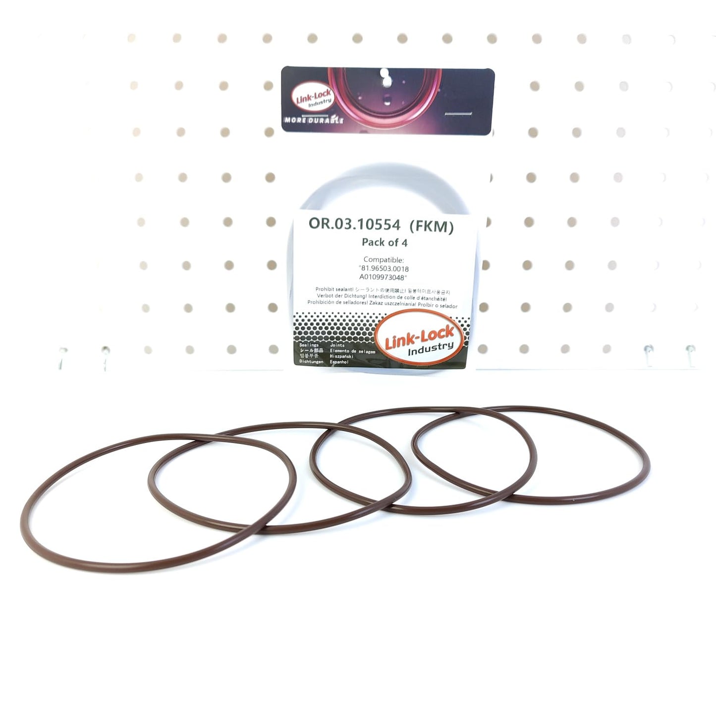LINK-LOCK 4個 OR.03.10554 FKMバイトン 94×3 シーリングユニバーサルOリングキット 81.96503.0018 A0109973048 メルセデス・ベンツ用 MAN用