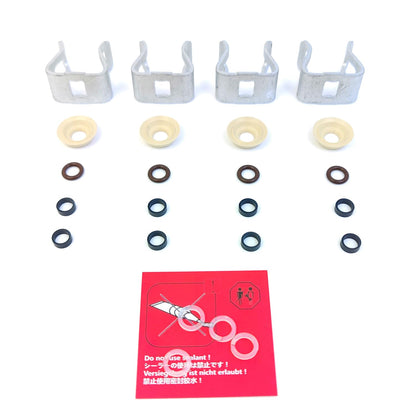 LINK-LOCK 4Set OK.04.10032 fuel injector repair kit 12672366 with FKM Viton O-RING For BUICK For CHEVROLET For CADILLAC 5.3 4.3 L83 LV3