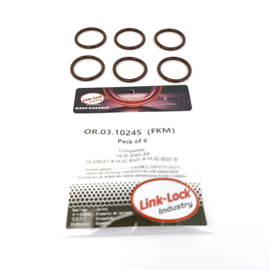 LINK-LOCK 6PCS OR.03.10245 FKM バイトンシーリング Oリングキット サーモスタットハウジング HL3E-8565-AA HL3Z8527-A HL3Z-8527-A HL3Z-8527-B フォード-URWA フォードUSA-T35PDTD リンカーン-T35PDTD用