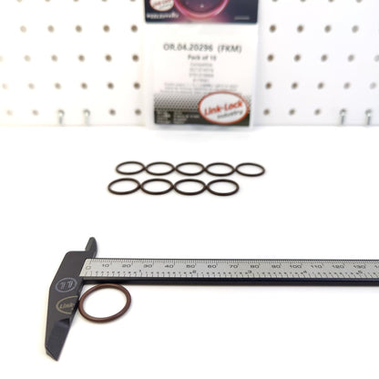 LINK-LOCK 10PCS OR.04.20296 FKM Vitonサーモスタット用Oリングキット 057121437G 07D121666A 6179561 AUDI FORD用
