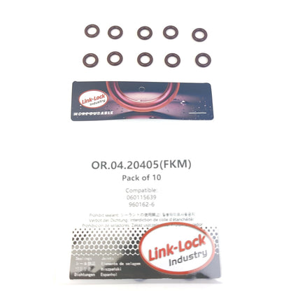 LINK-LOCK 10PCS OR.04.20405 FKM Viton Sealing O-Ring Kit of Engine Oil Dipstick Tube 060115639 960162-6 for VAG for VOLVO