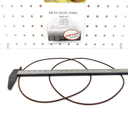 LINK-LOCK 2PCS OR.03.10340 FKM Viton Sealing O-Ring Kit of Cylinder Liner 51.96501-0493 51.96501-0745 93.21287-0198 For MAN-B2842 D2530 D2538