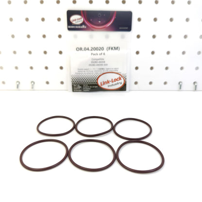 LINK-LOCK 6PCS OR.04.20020 FKM Viton Sealing O-Ring Kit of Thermostat Housing  Water Outlet Seal 09280-44008 09280-44008-000 for SUZUKI
