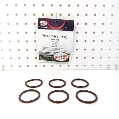 LINK-LOCK 6PCS OR.03.10466 FKM Viton 34×3.5 Sealing Universal O-ring Kit 163654 3694930 3697434 For CUMMINS