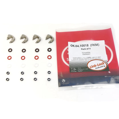 LINK-LOCK 4Set OK.04.10018 fuel injector repair kit 05E906907 with FKM Viton O-RING For VW For AUDI 35T 1.5T DADA DPCA