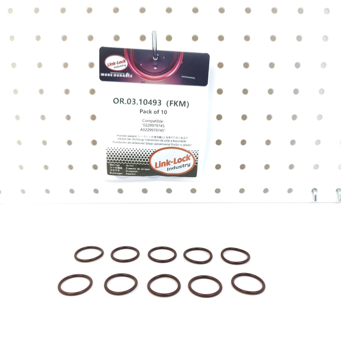 LINK-LOCK 10PCS OR.03.10493 FKM Viton シリンダーヘッド用Oリングキット 0229979745 A0229979745 MERCEDES-BENZ用