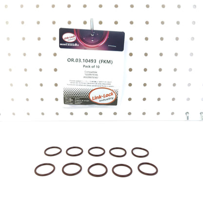 LINK-LOCK 10PCS OR.03.10493 FKM Viton シリンダーヘッド用Oリングキット 0229979745 A0229979745 MERCEDES-BENZ用