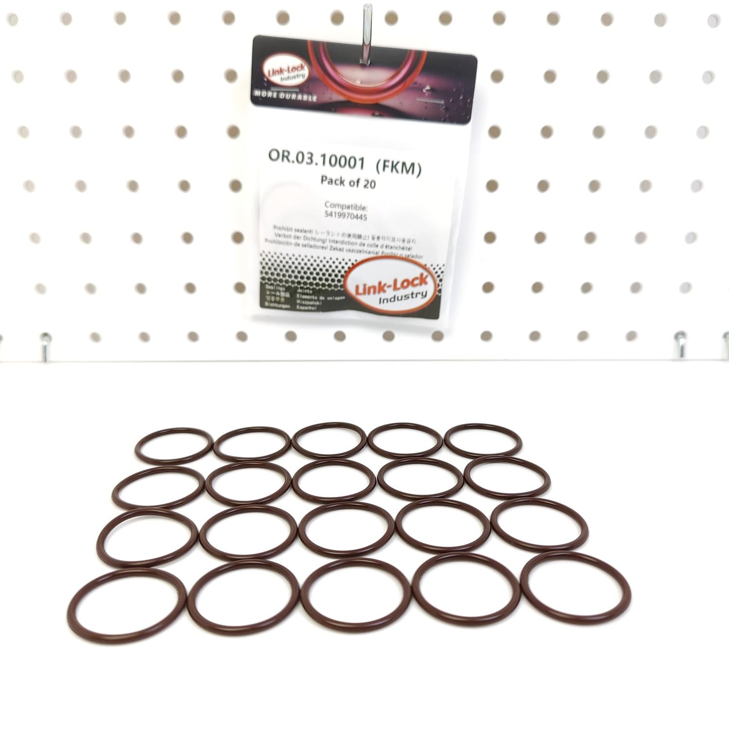 LINK-LOCK 20PCS OR.03.10001 FKM Viton O-ring Kit Of Fuel Injector A5419970445 For Mercedes-Benz