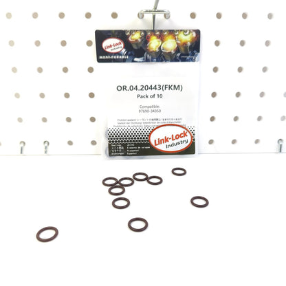 LINK-LOCK 10PCS OR.04.20443 FKM Viton Sealing O-Ring Kit of Refrigerant Line 97690-34350 for HYUNDAI for KIA