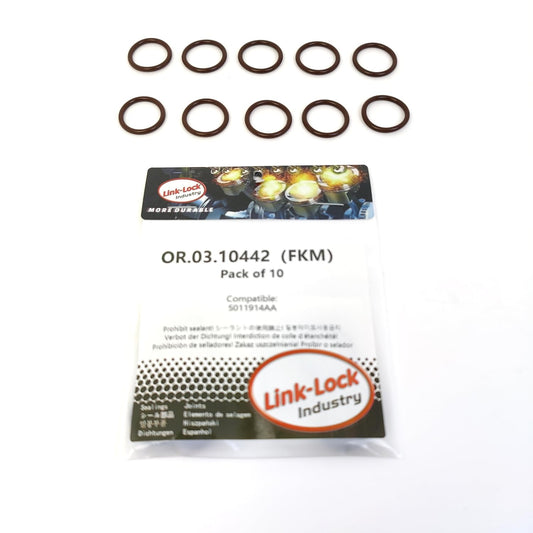LINK-LOCK 10PCS OR.03.10442 FKM Viton Sealing O-ring Kit of Engine cooling 5011914AA For CHRYSLER For JEEP For RAM