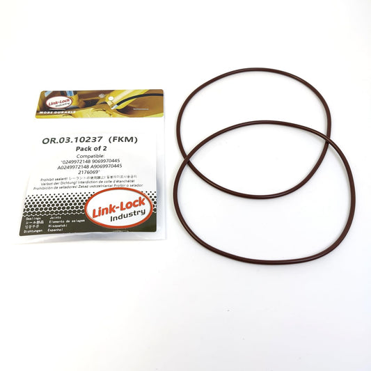 LINK-LOCK 2PCS OR.03.10237 FKM Viton Sealing O-Ring Kit of Air compressor 0249972148 9069970445 A0249972148 A9069970445 2176069 For MERCEDES-BENZ-924 925 OM900 OM904 OM906