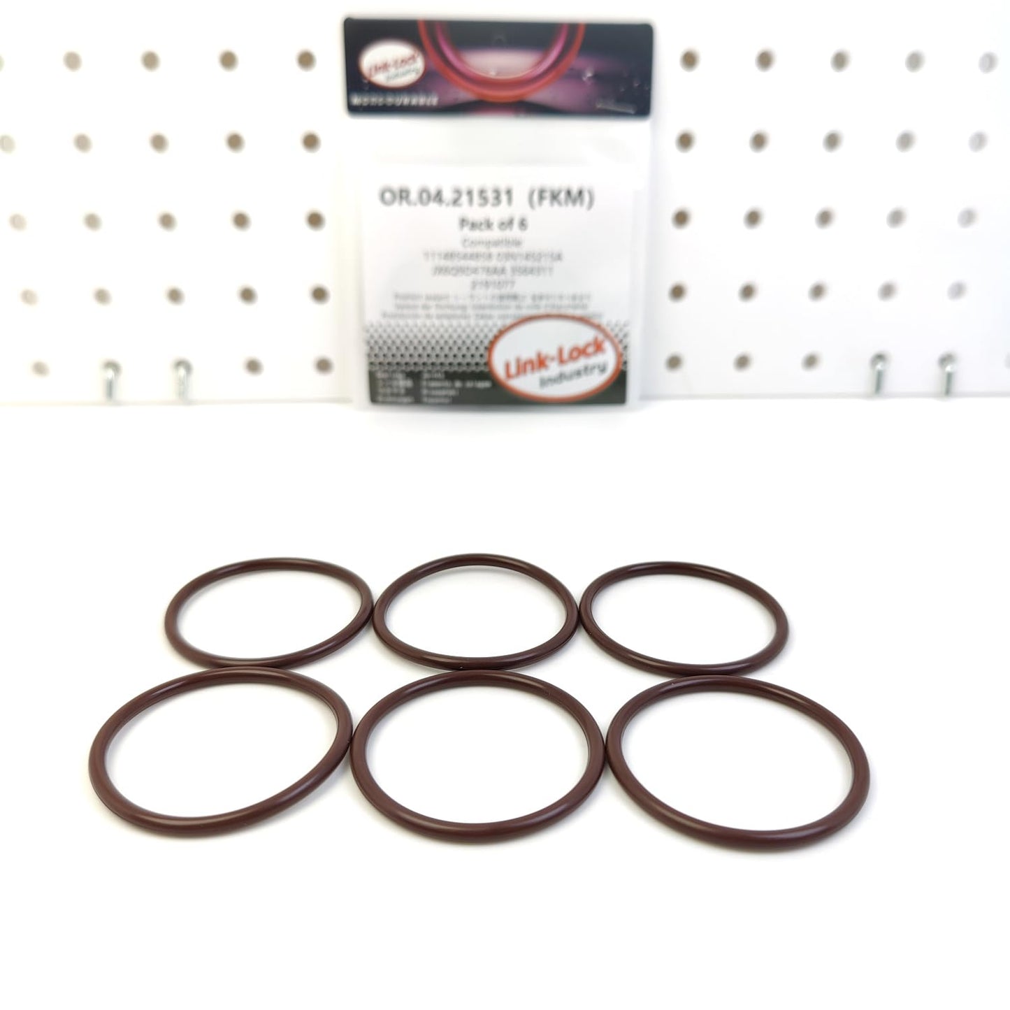 LINK-LOCK 6PCS OR.04.21531 FKM Viton Sealing O-Ring Kit of Timing gear case cover 11148544858 03N145215A JX6Q9D476AA 3564311 2191077 for BMW-IB1 For CITROEN-C3 C4 For FORD For YOYOTA For PEUGEOT