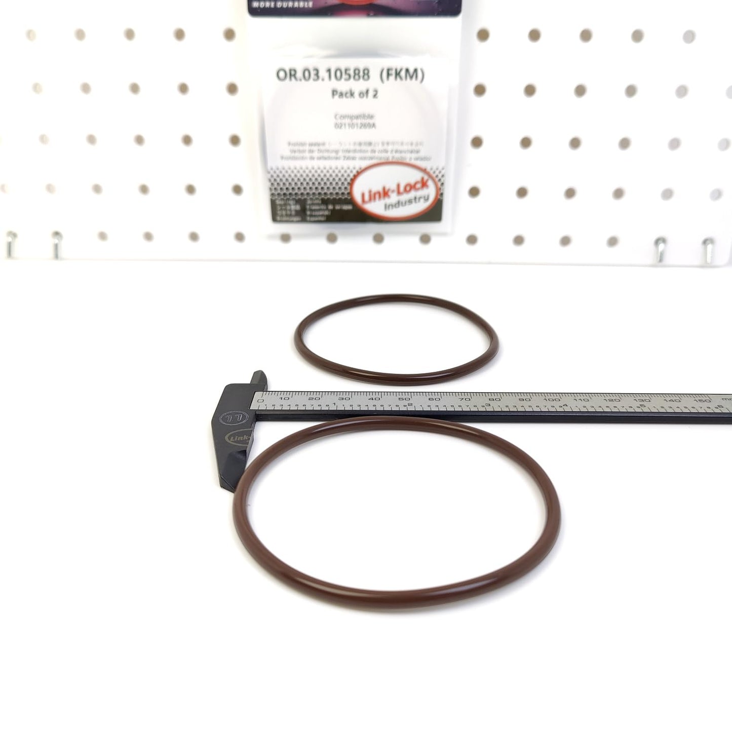 LINK-LOCK 2PCS OR.03.10588 FKM Viton Sealing O-Ring Kit of Oil pan cover 021101269A For AUDI For VW