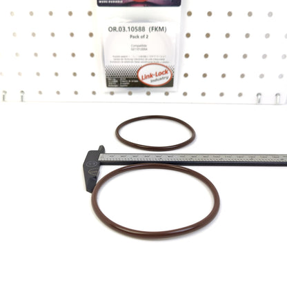 LINK-LOCK 2PCS OR.03.10588 FKM Viton Sealing O-Ring Kit of Oil pan cover 021101269A For AUDI For VW