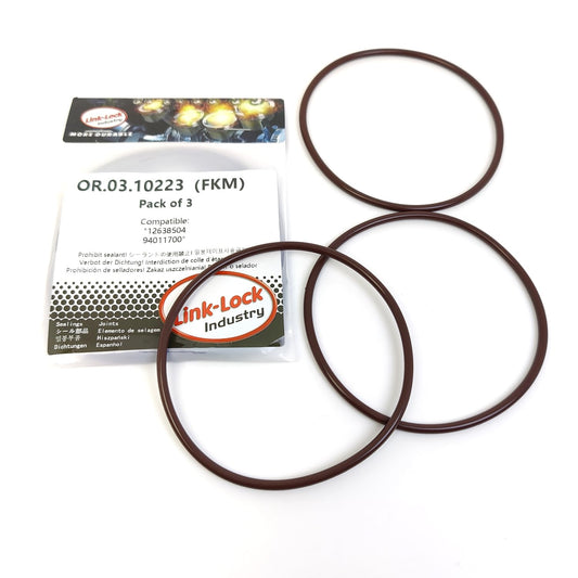 LINK-LOCK 3PCS OR.03.10223 FKM Viton Sealing O-Ring Kit of Fuel injection pump 12638504 94011700 For CHEVROLET-L5D LBZ LML L5P LGH LMM LB7 LLY For GMC-L5D LBZ LML L5P For CADILLAC For BUICK