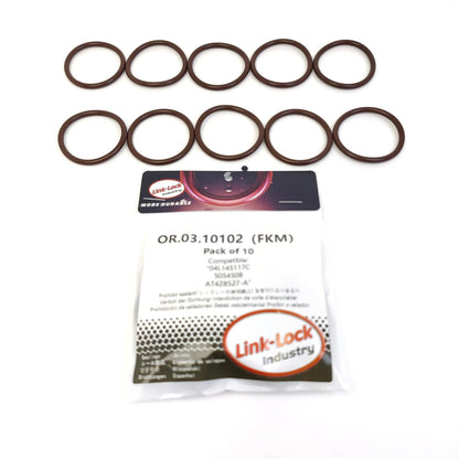 LINK-LOCK 10PCS OR.03.10102 FKM Viton Sealing O-Ring Kit Of Heating flange 04L145117C 5054508 AT4Z8527-A For FORD USA-99M T33PDED For FORD For AUDI