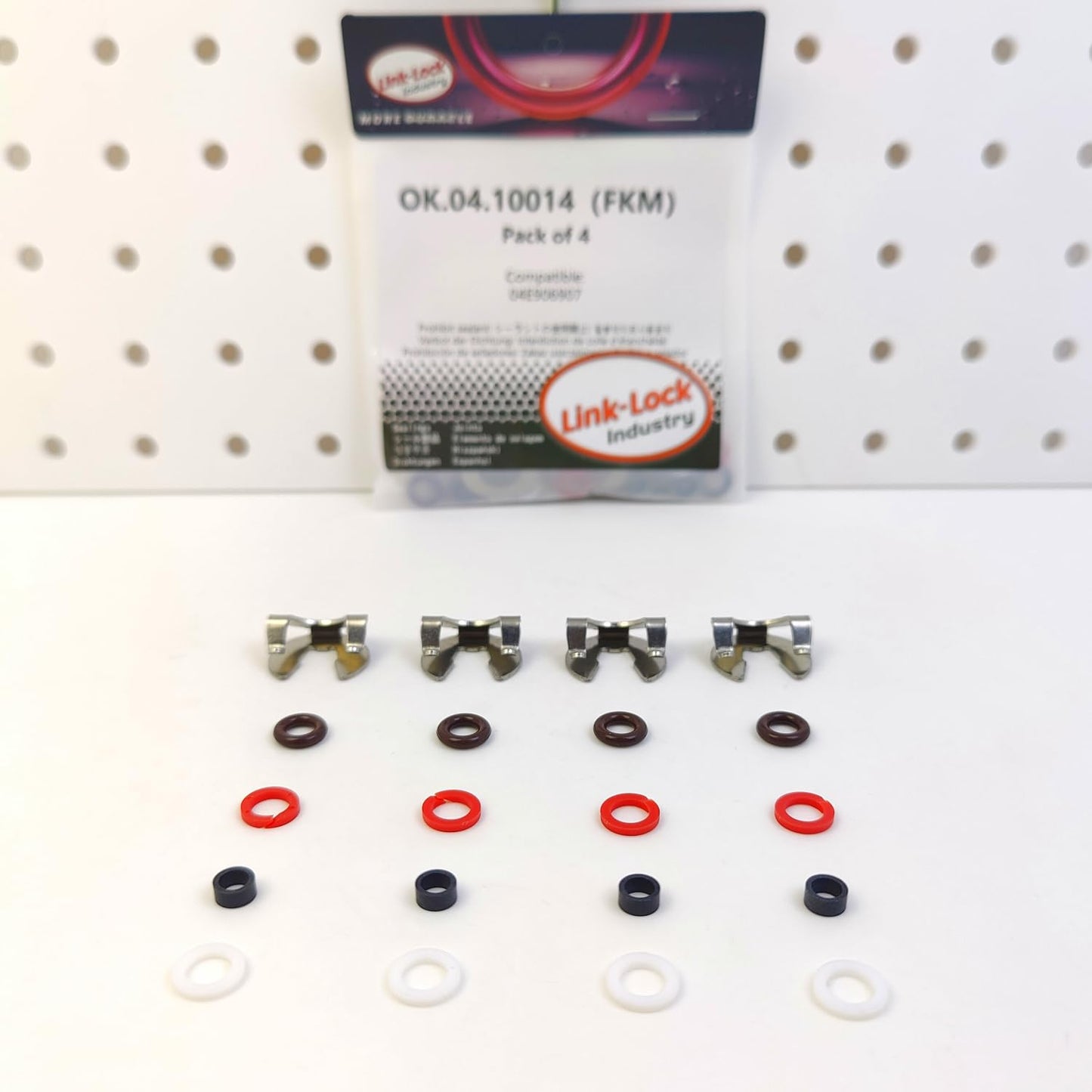LINK-LOCK 4Set OK.04.10014 fuel injector repair kit 04E906907 with FKM Viton O-RING For VW For AUDI 35T 280T DLEA DJSA