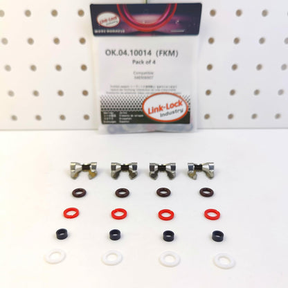 LINK-LOCK 4Set OK.04.10014 fuel injector repair kit 04E906907 with FKM Viton O-RING For VW For AUDI 35T 280T DLEA DJSA