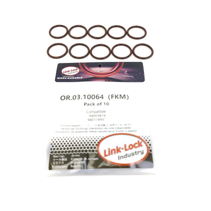 LINK-LOCK 10PCS OR.03.10064 FKM Viton Sealing O-Ring Kit Of Oil pressure regulating valve 94005874 94011695 For CHEVROLET-LB7 LGH LML LBZ LLY For BENTLEY-M62448S3 For ROLLS-ROYCE-M73 B54