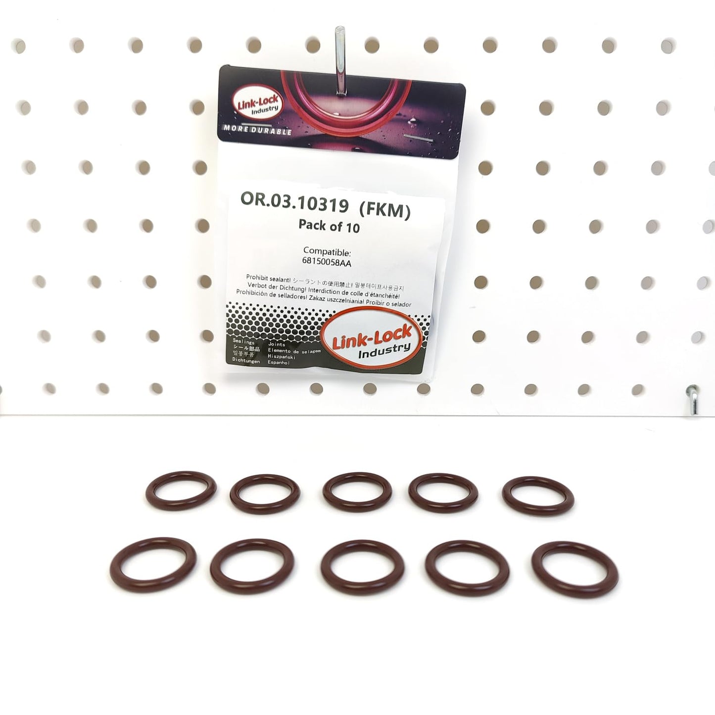 LINK-LOCK 10PCS OR.03.10319 FKM Viton Sealing O-Ring Kit of AGR Cooler 68150058AA For CHRYSLER-EXF For JEEP-EXF EXN For LANCIA-EXF RAM-EXF
