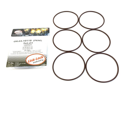 LINK-LOCK 6PCS OR.03.10119 FKM Viton Sealing O-Ring Kit Of Thermostat 1836779-C1 3C34-8255-AA 3C3Z-8255-AA RG-620 For FORD USA-6.0HU2U 99Y4 99R4 T60DV0I