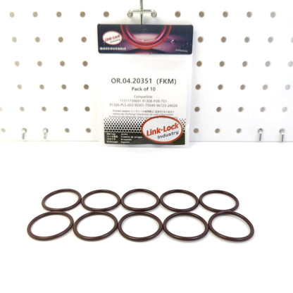 LINK-LOCK 10PCS OR.04.20351 FKM Viton Sealing O-Ring Kit of Camshaft Adjustment 11511739691 91308-P3R-T01 91326-PL5-003 90301-T0049 96723-24026 for HONDA for BMW for TOYOTA