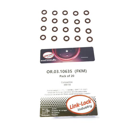 LINK-LOCK 20PCS OR.03.10635 FKM Viton 7.3×2.4 Sealing Universal O-Ring Kit 394156 For SCANIA