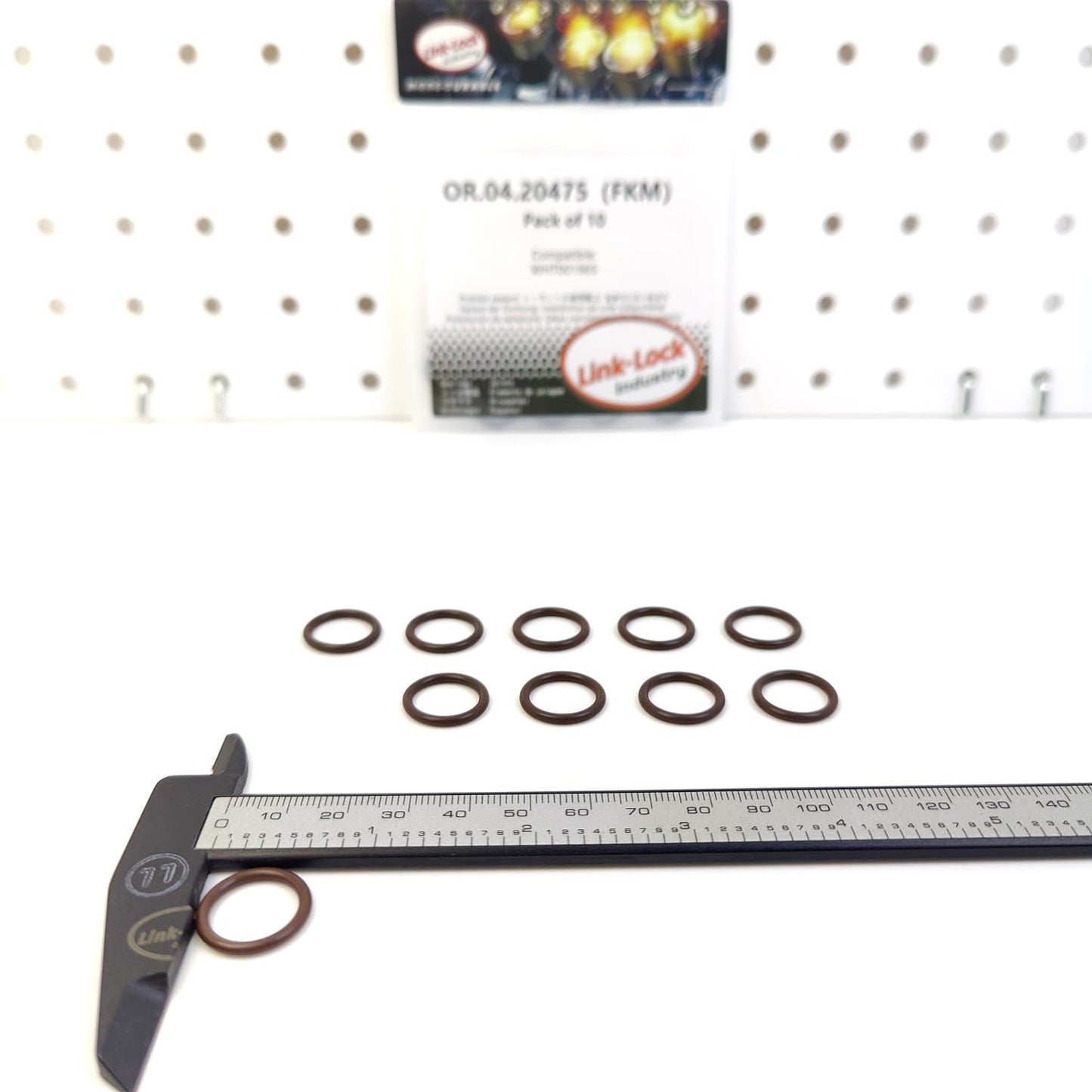 LINK-LOCK 10PCS OR.04.20475 FKM Viton Sealing O-Ring Kit of Turbo Oil Return Line WHT001965 for AUDI