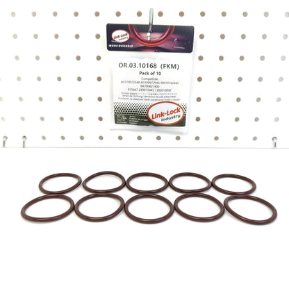 LINK-LOCK 10PCS OR.03.10168 FKM Viton Sealing O-Ring Kit of Coolant pipeline A0179972348 A0199972945 99970760440 11539430899 LR096839 For BMW-B38 B46 B48 For AUDI-DADA For MERCEDES-BENZ-M139 OM651