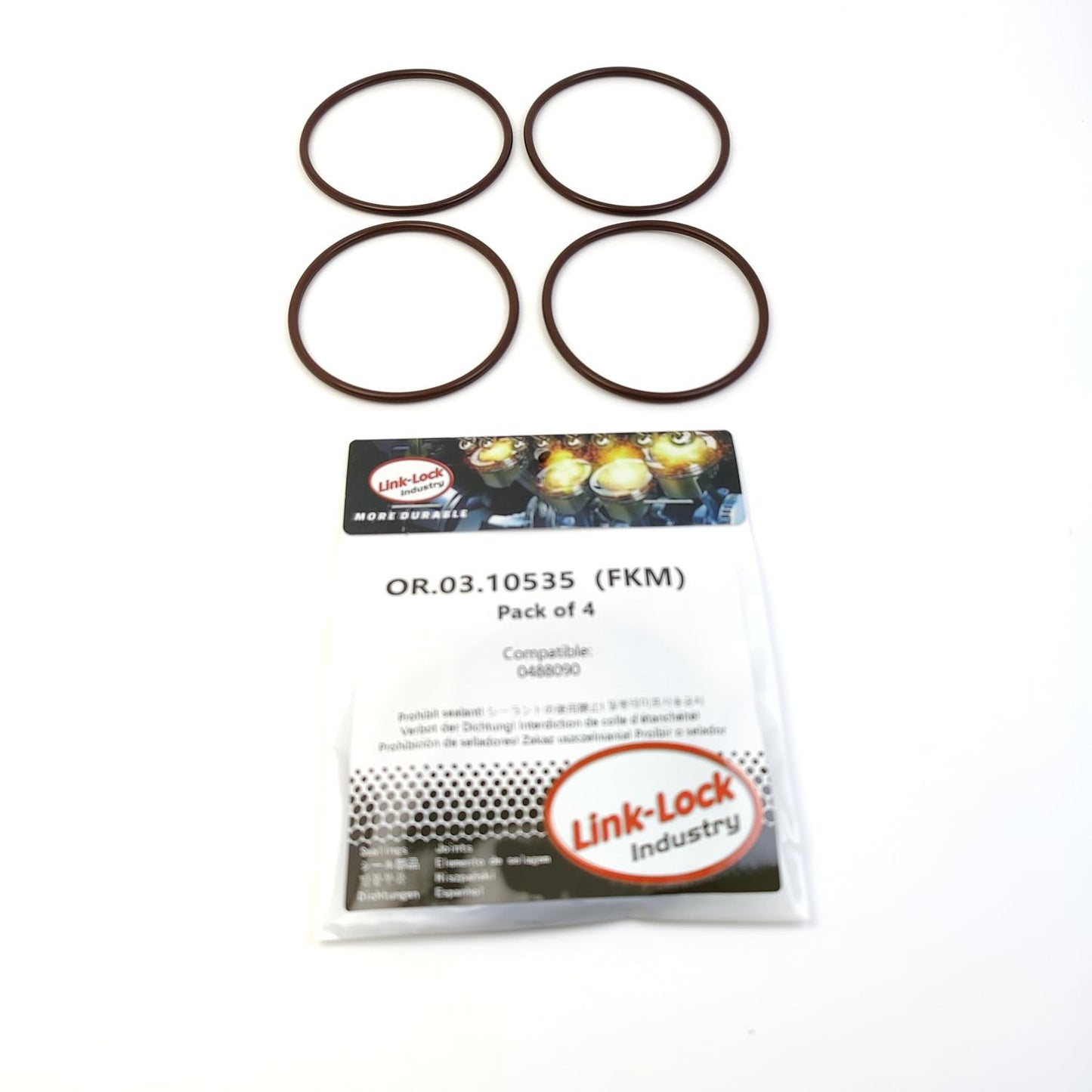 LINK-LOCK 4個 OR.03.10535 FKMバイトン 60×3 シーリング ユニバーサルOリングキット 0488090 DAF用