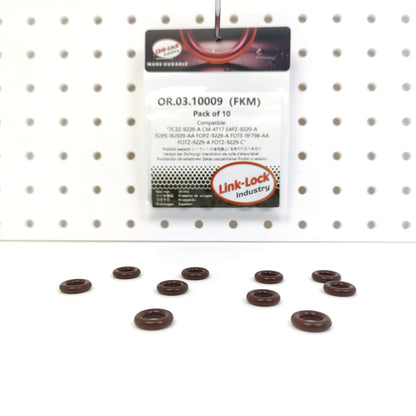 LINK-LOCK 10PCS OR.03.10009 FKM Viton 연료 인젝터 씰링 O-링 키트 7C2Z-9229-A CM-4717 E4PZ-9229-A FOPE-9U509-AA FOPZ-9229-A FOTE-9F798-AA FOTZ-9229-A FOTZ-9229-C (FORD-USA용)