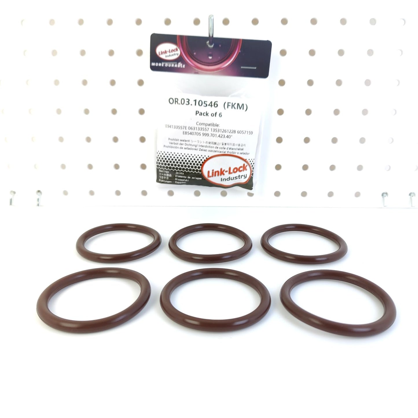 LINK-LOCK 6PCS OR.03.10546 FKM Viton Sealing O-Ring Kit of Injection valve 034133557E 063133557 13531261228 6057159 E854070S 999.701.423.40 For AUDI For VW For BMW For PORSCHE For FORD
