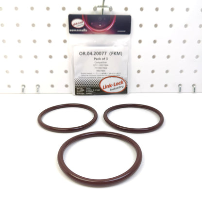 LINK-LOCK 3PCS OR.04.20077 FKM Viton Sealing O-Ring Kit of Exhaust Gas Turbocharger 0711-9907864 7119907864 9907864 for BMW