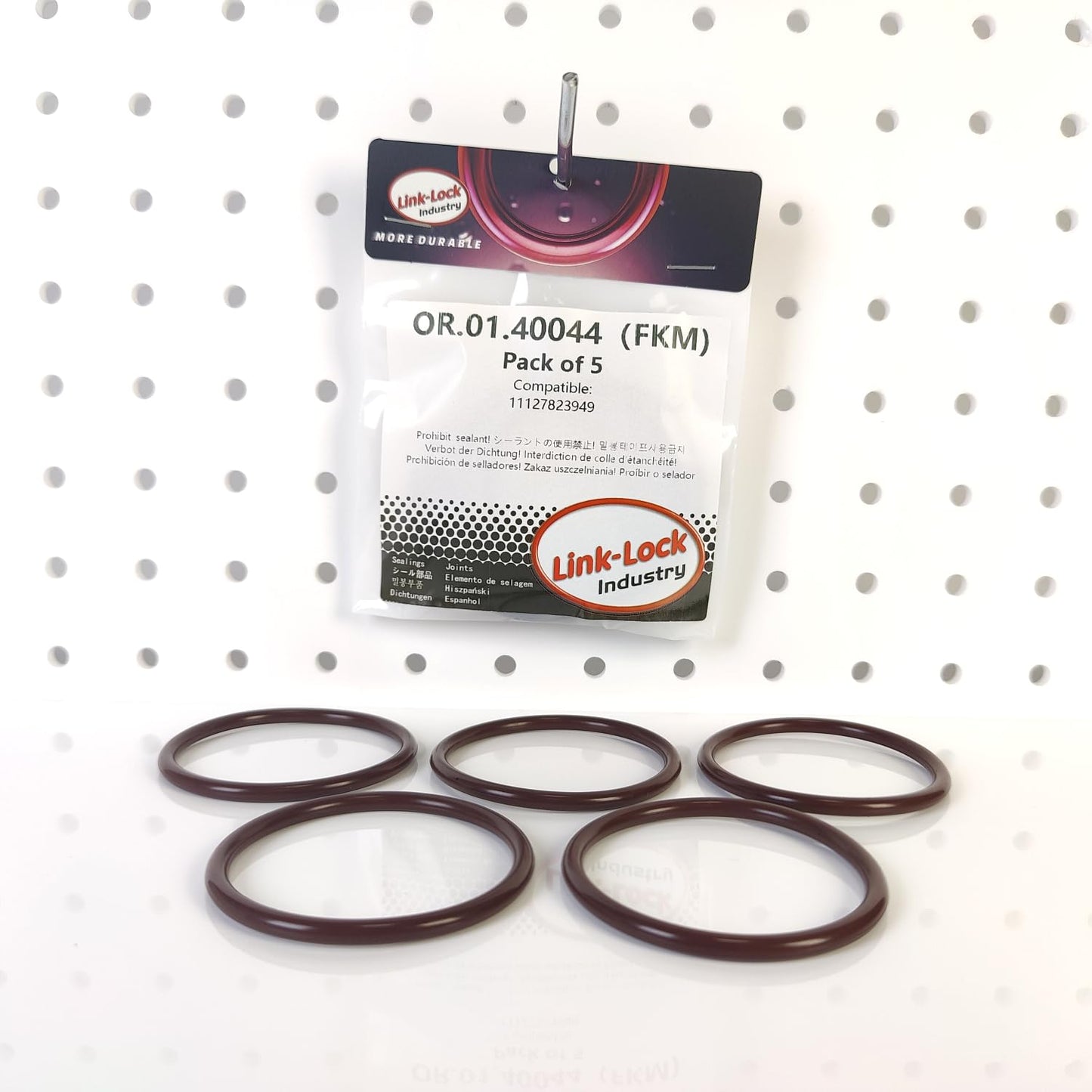 LINK-LOCK 5PCS FKM Viton OR.01.40044 Engine Oil filling port connector O-RING gasket 11127823949 for BMW N57