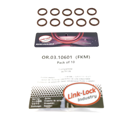 LINK-LOCK 10PCS OR.03.10601 FKM Viton 13.3×2.2 シーリング ユニバーサル Oリングキット 3679139 CUMMINS用