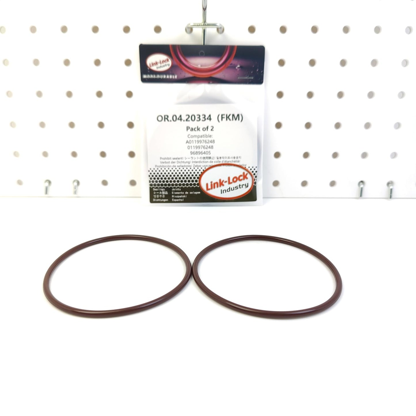 LINK-LOCK 2PCS OR.04.20334 FKM Viton Sealing O-Ring Kit of Air Compressor A0119976248 0119976248 96896405 for MERCEDES-BENZ for OPEL