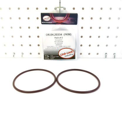LINK-LOCK 2PCS OR.04.20334 FKM Viton Sealing O-Ring Kit of Air Compressor A0119976248 0119976248 96896405 for MERCEDES-BENZ for OPEL