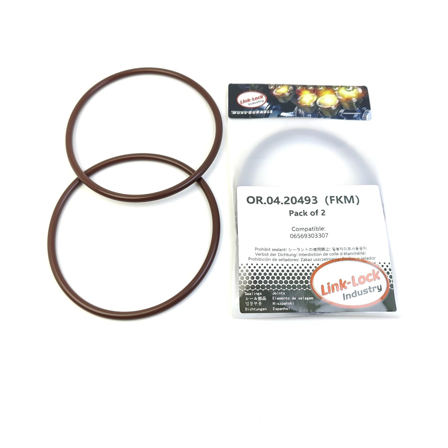 LINK-LOCK 2PCS OR.04.20493 FKM Viton 102×5 Sealing Universal O-Ring Kit 06569303307 for MAN-F2000 F90