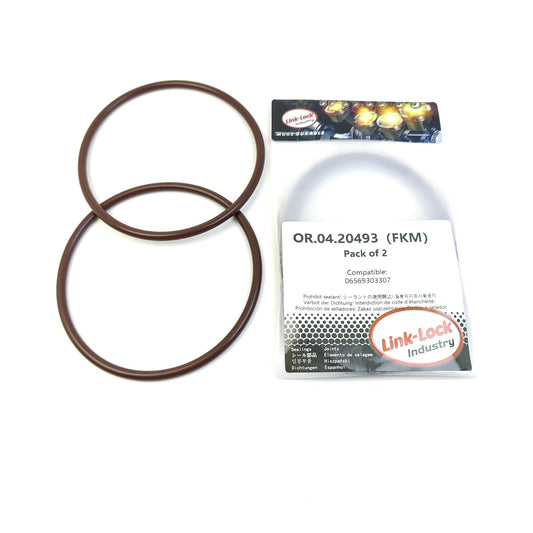 LINK-LOCK 2PCS OR.04.20493 FKM Viton 102×5 シーリングユニバーサルOリングキット 06569303307（MAN-F2000 F90用）