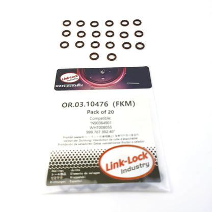 LINK-LOCK 20PCS OR.03.10476 FKM Viton Sealing O-ring Kit of Vacuum pump N90364901 WHT008055 999.707.392.40 For AUDI For VW For PORSCHE